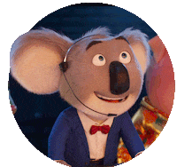 Happy Buster Moon Sticker by Sing Movie