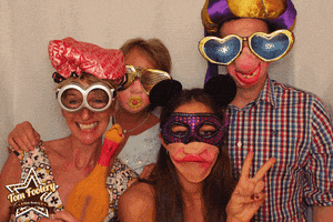 tomfoolerybooth fun birthday photobooth props GIF