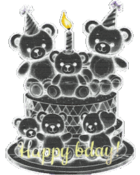 Happy Birthday Glitch Sticker