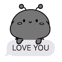 Luv You Sticker by Aminal Stickers