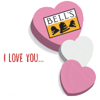 BellsBrewery love beer i love you valentines day Sticker