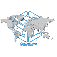 Planet Map Sticker by Tuscor Lloyds