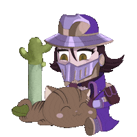 avariksaga anime cat petting jrpg Sticker