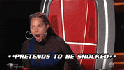 Pretend To Be Shocked GIF by The Voice