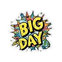 Happy First Day Sticker by Jennifer Greenhill