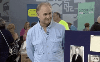 excited good time GIF by ANTIQUES ROADSHOW | PBS