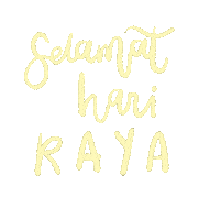 Hari Raya Typography Sticker
