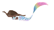 Rainbow Mermaid Swimming Sticker by Mermaid_Lux