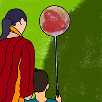 Durga Puja Art GIF