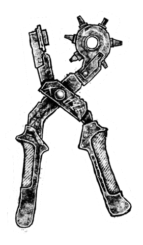 Hole Punch Leatherworking Sticker