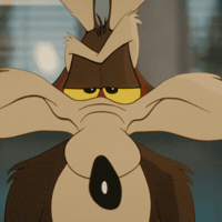 CoyoteACMEMovie smirk genius looney tunes will forte GIF
