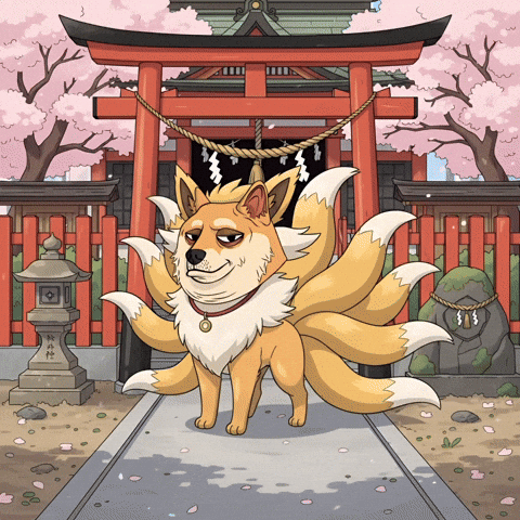Shiba Inu Illustration GIF by Doge Pound