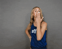Celebration Lizzie GIF by BYU Cougars