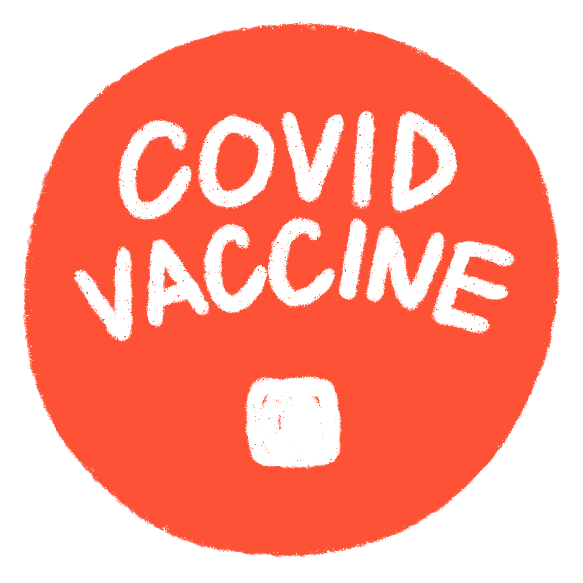 hastalasophia covid coronavirus vaccine covid 19 Sticker
