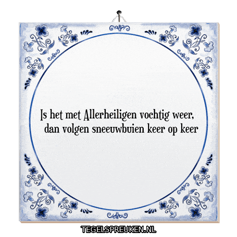 Winter Natuur Sticker by Tegelspreuken.nl