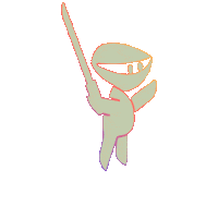 Ninja Sword Sticker