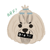 Dog Sticker by Ann of Facedit