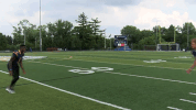 chest bump muknightsfb GIF by Marian University