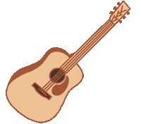 Acoustic Guitar Artist Sticker