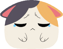Sad Fat Cat Sticker by Platonic Games