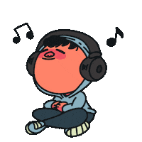 erikajplart music fun blue rock Sticker
