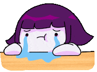 Sad Crying Sticker