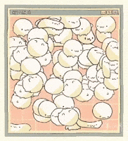 Nakuzasha animation mochi cute mochi roolin GIF