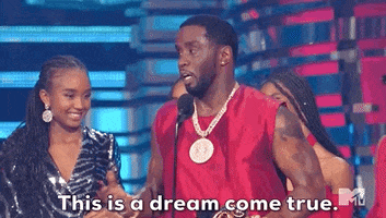Dream Come True Diddy GIF by 2023 MTV Video Music Awards