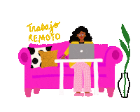 Working Work From Home Sticker by Please Enjoy This!