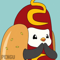 Hot Dog Clap GIF by Pudgy Penguins
