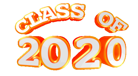 Graduation Class Of 2020 Sticker by GIPHY Text