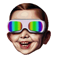 Virtual Reality Love Sticker