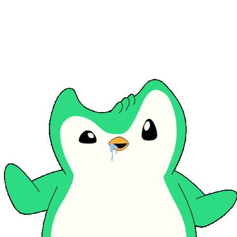 6 7 Penguin Sticker by Abster