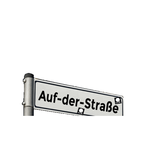 Straßenschild Sticker by Max Vol