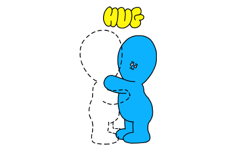 Awkward Hug Love GIF by Studios 2016
