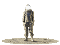 Dance Astronaut Sticker by pixelpublic GmbH
