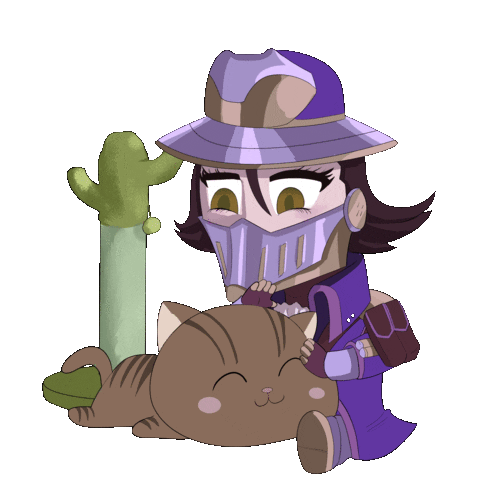 avariksaga anime cat petting jrpg Sticker