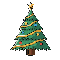 Christmas Tree Animation Sticker by GT8Studios