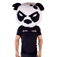 MadpandaMsport lets go come on make some noise happy panda Sticker