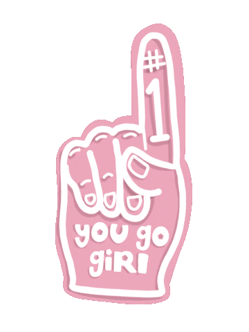 Number One Girl Power Sticker