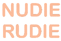 Nudierudie Sticker by SageandClare