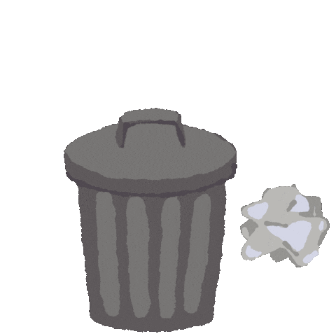 Trash Bin Sticker by meirha