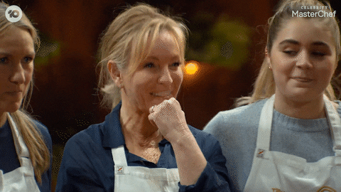 Celebrity Masterchef Laugh GIF by MasterChefAU