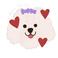 International Dog Day Twohearts Sticker by Ann of Facedit