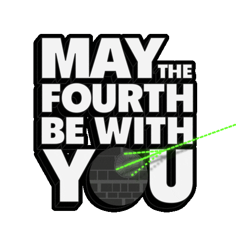 May The Fourth Be With You Star Wars Sticker