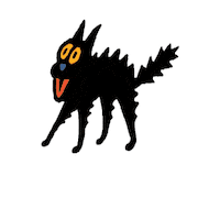 Cat Halloween Sticker