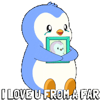 Sad I Love You Sticker by Pudgy Penguins