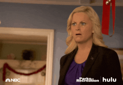 Shocked Parks And Recreation GIF by HULU