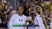 smile michigan volleyball GIF by Michigan Athletics