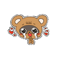 KUWAZAWA-Holdings love heart thanks emotion Sticker